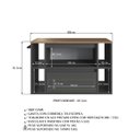 Ver imagem 7 de Conjunto Banheiro Gabinete 80cm e Espelheira Mel/grafite Cj8010