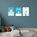 Ver imagem 3 de Kit 3 Placas MDF Infantil Menino Super Aventura Parede A4