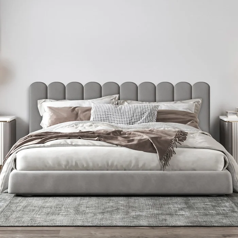 Cabeceira Modulada Estofada Adesiva Nuvem 1 Módulo 20x60cm (cinza)