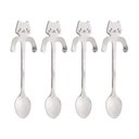 Ver imagem 1 de Conjunto 4 Colheres De Chá Em Aço Inox Cat Prateado Wolff