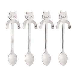 Conjunto 4 Colheres De Chá Em Aço Inox Cat Prateado Wolff - 1