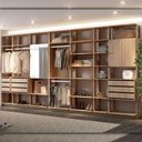 Ver imagem 1 de Closet Modulado 18 Prateleiras 4 Portas Carvalho Mel