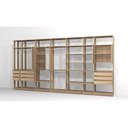 Ver imagem 2 de Closet Modulado 18 Prateleiras 4 Portas Carvalho Mel