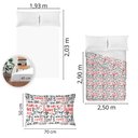 Ver imagem 5 de Jogo de Cama King Size Algodão 130 Fios 4 Peças Estampado