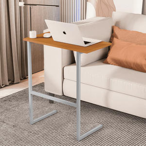 Mesa Suporte Home Office Bancada para Computador Notebook com Pés de Ferro Thor - Nature/cinza