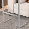 Mesa Suporte Home Office Bancada para Computador Notebook com Pés de Ferro Thor - Nature/cinza - 4