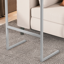 Ver imagem 4 de Mesa Suporte Home Office Bancada para Computador Notebook com Pés de Ferro Thor - Nature/cinza