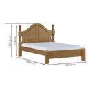 Ver imagem 5 de Cama Casal Classica Madeira Maciça 2259 Freijo Milani Store