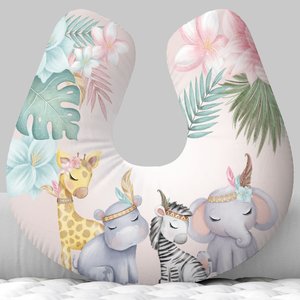 Almofada de Amamentar Animais Safari Folhagens Floral Am439