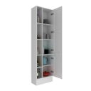 Ver imagem 3 de Paneleiro Moderno em MDF 2 Portas e 5 Nichos 60cm Grazi Tecnomobili