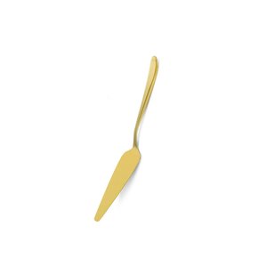 Espatula de Bolo Dourado Utensilio de Cozinha Aço Inox