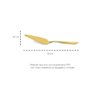 Espatula de Bolo Dourado Utensilio de Cozinha Aço Inox - 2