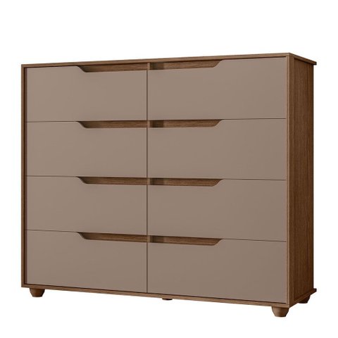 Cômoda Doble com 8 Gavetas Vistas Flex Albatroz Moveis