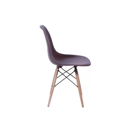 Kit 4 Cadeiras Charles Eames Eiffel Café Base Madeira Sala Cozinha Jantar - Bering - 4
