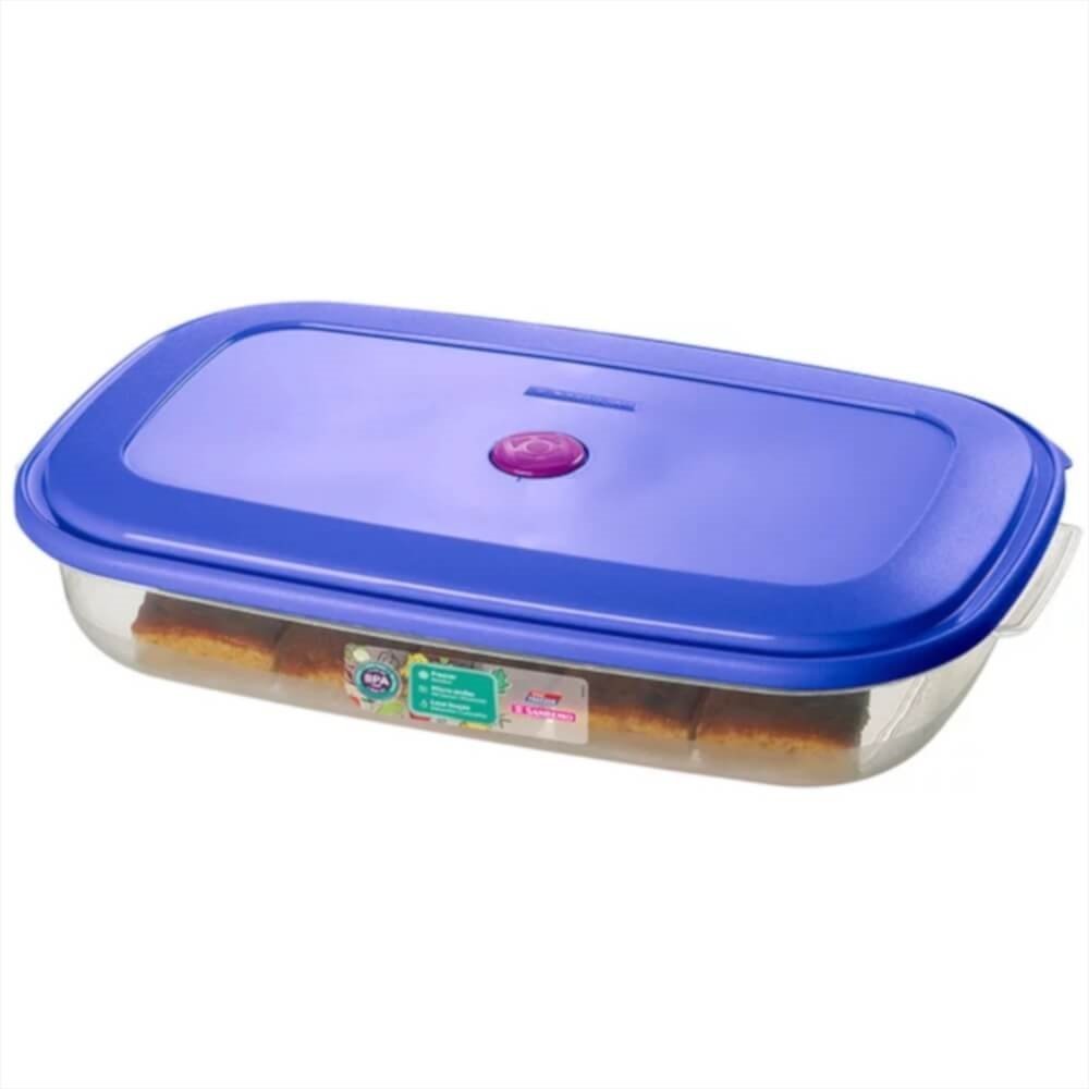 Recipiente Retangular para Freezer Grande Baixo Cores Sortidas 2700ml - 370/2 - Sanremo - 1