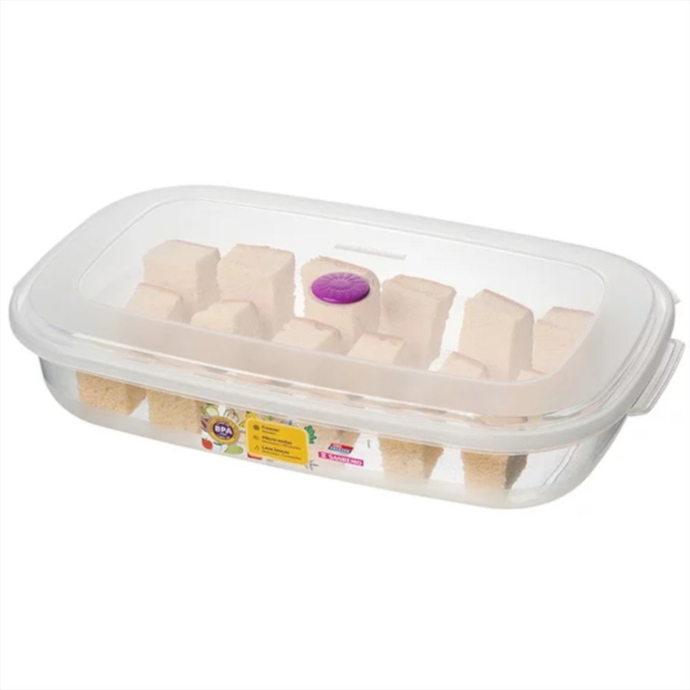 Recipiente Retangular para Freezer Grande Baixo Cores Sortidas 2700ml - 370/2 - Sanremo - 3