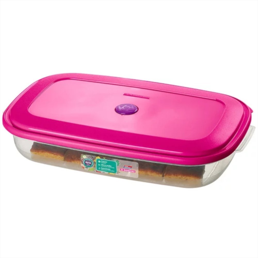 Recipiente Retangular para Freezer Grande Baixo Cores Sortidas 2700ml - 370/2 - Sanremo - 2