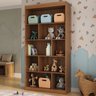 Nicho Infantil Organizador 4 Prateleiras Olivia Espresso Móveis - 1