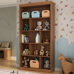 Nicho Infantil Organizador 4 Prateleiras Olivia Espresso Móveis