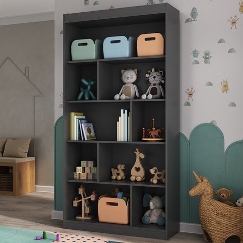 Nicho Infantil Organizador 4 Prateleiras Olivia Espresso Móveis
