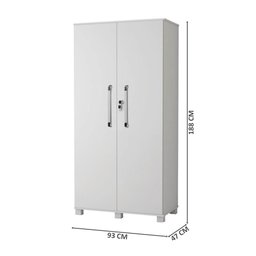 Organizador Multiuso 2 Portas Dacar Branco Carmolar - 4
