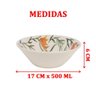 Kit 4 Tigela Sobremesa Pequena Conic Bowl Dona Lírios 500ml - 2