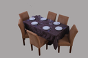 Ver imagem 1 de toalha de mesa retangular 6 lugares jacquard 1,35x2,00:grafitte