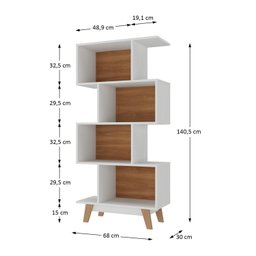 Nicho Infantil Organizador 4 Nichos Noah Espresso Moveis - 3