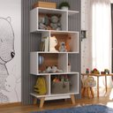 Ver imagem 1 de Nicho Infantil Organizador 4 Nichos Noah Espresso Moveis Branco/Nogal