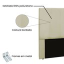 Ver imagem 2 de Cabeceira Cama Box Casal King 195cm Anya Corino - Loja Sheep