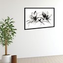 Ver imagem 2 de Quadro Decorativo Flores Gráfico - 50x70cm:moldura Preta
