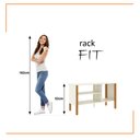 Ver imagem 7 de Rack para Tv até 40 Polegadas 3 Prateleiras Fit 90cm - Vianossa - Off White e Cedro