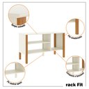 Ver mais imagens de Rack para Tv até 40 Polegadas 3 Prateleiras Fit 90cm - Vianossa - Off White e Cedro