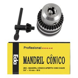 Kit Mandril 5/8 + Haste Cm3 + Jogo de Broca 1 a 13mm - 2