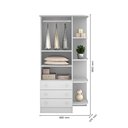 Ver imagem 2 de Conjunto Berço Retro e Guarda Roupa 2 Portas Branco