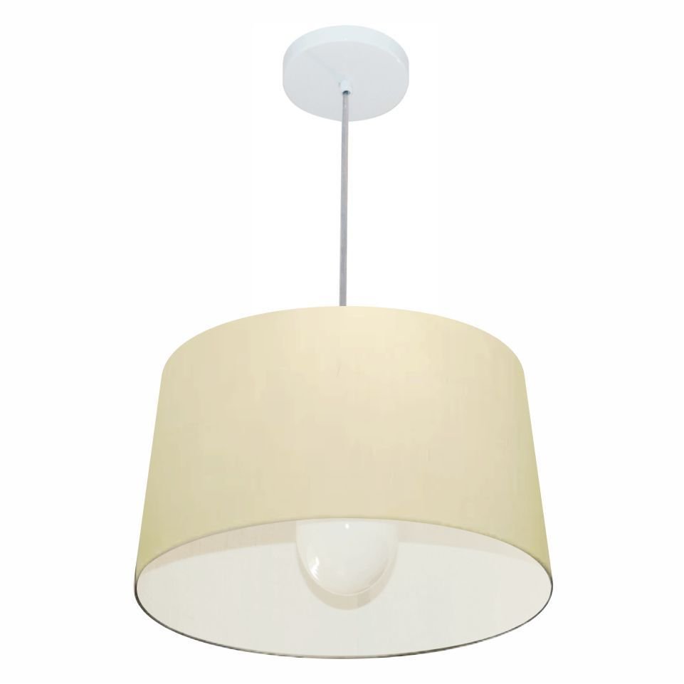 Pendente Cone Bege MJ-4241 Para Mesa de Jantar e Estar - 1