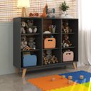 Ver imagem 1 de Nicho Infantil Organizar 9 Nichos Amelia Espresso Móveis Cinza/Grafite/Nogal