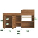 Ver imagem 3 de Cama Alta Multifuncional Infantil/Juvenil com Armário e Escrivaninha Monterey