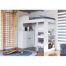 Cama Alta Multifuncional Infantil/Juvenil com Armário e Escrivaninha San Francisco - 7