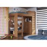 Cama Alta Multifuncional Infantil/Juvenil com Armário e Escrivaninha San Francisco - 1