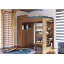 Ver imagem 7 de Cama Alta Multifuncional Infantil/Juvenil com Armário e Escrivaninha San Francisco