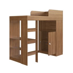 Cama Alta Multifuncional Infantil/Juvenil com Armário e Escrivaninha San Francisco - 4 Cama Alta Multifuncional Infantil/Juvenil com Armário e Escrivaninha San Francisco - 4