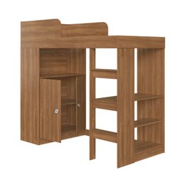 Cama Alta Multifuncional Infantil/Juvenil com Armário e Escrivaninha San Francisco - 5 Cama Alta Multifuncional Infantil/Juvenil com Armário e Escrivaninha San Francisco - 5