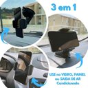 Ver imagem 3 de Suporte para Celular Carro 360 Graus com Ventosa Silicone e Base Giratória