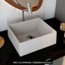 Ver imagem 2 de Cuba Pia de Apoio para Banheiro Retangular 30cm Joy C08 Cinza - Mpozenato