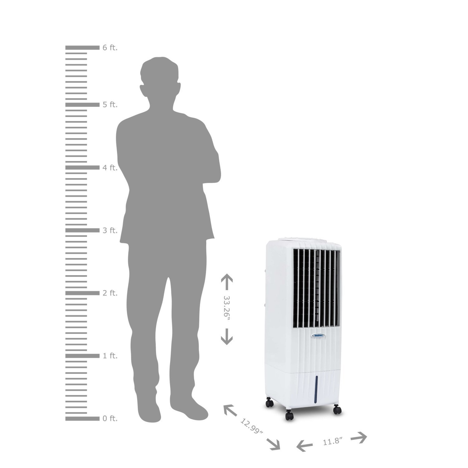 Climatizador Potente Symphony Diet 12i Casa & Escritório Controle Remoto 12 Litros 95w 220v - 3