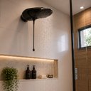Ver imagem 2 de Ducha Top Jet Eletrônica 220 Volts 6800 Watts Black - 7541525 - Lorenzetti