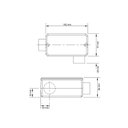Ver imagem 2 de Condulete Fixo 2" Tipo "ll" - com Tampa / Rosca Bsp / sem Pintura Tramontina