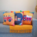 Ver imagem 2 de Kit com 3 Capas para Almofadas Decorativas Automóveis Carros