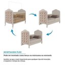 Ver imagem 4 de Quarto de Bebê Gr Cômoda Berço 3EM1 Capitonê MDF Maya Provençal Yescasa Bege/Off White/Amêndoa/Areia